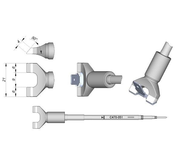 JBC Cartridge Blade Split 21.0