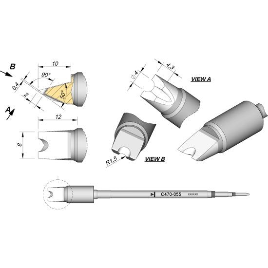 JBC Cartridge Pin / Connector Ã˜ 4