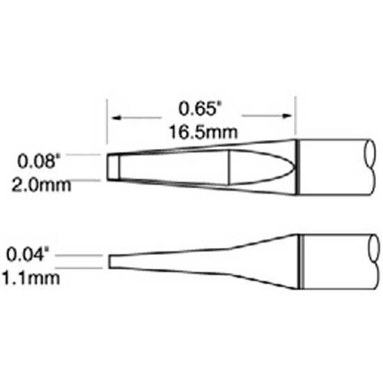 Metcal Tweezer Cartridge Blade 2mm