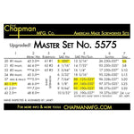 Chapman 5575 Master Set
