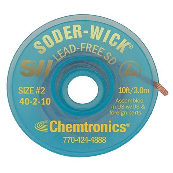 Soder-Wick Desolder Braid Lead-Free, 1.5mm x 3m