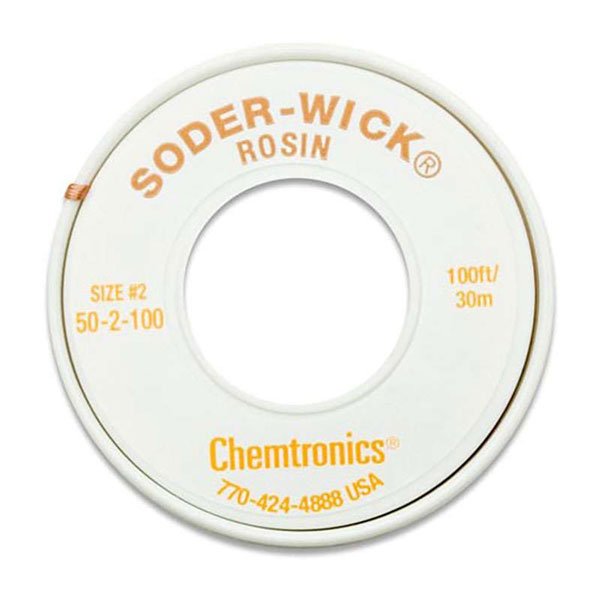 Soder-Wick Desolder Braid 1.5mm-100ft (50-2-100)