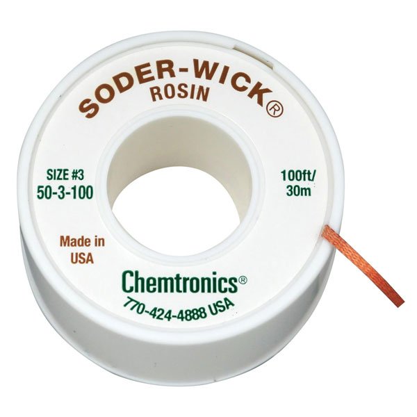 SoderWick Rosin Desolder Braid 2mm30.5m (503100) For Sale Online Mektronics