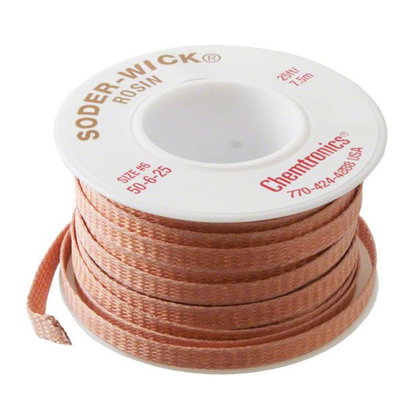 Soder-Wick Desolder Braid 5.3mm-25ft (50-6-25)