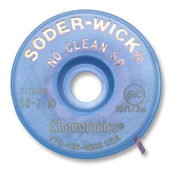 Soder-Wick Desolder Braid 1.5mm-10ft (60-2-10)