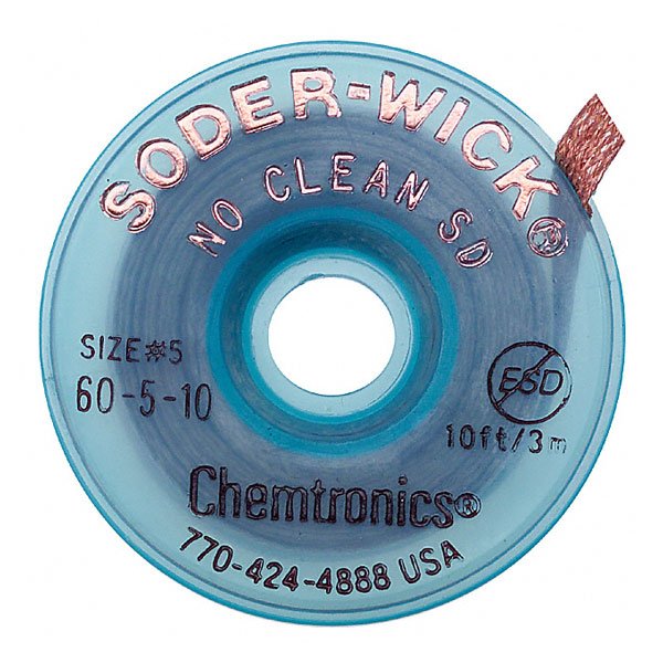 Soder-Wick Desolder Braid 3.7mm-10ft (60-5-10)