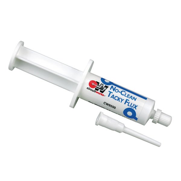CircuitWorks No-Clean Tacky Flux, 3.5g Syringe