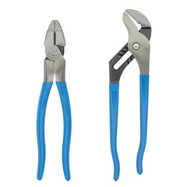 Channellock GS-10 Linesmens and Tongue & Groove Plier Set, 2 Pce 