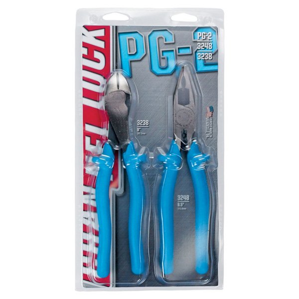 Channellock PG-2 Insulated Cutting & Linesman Plier Set, 2 Pce