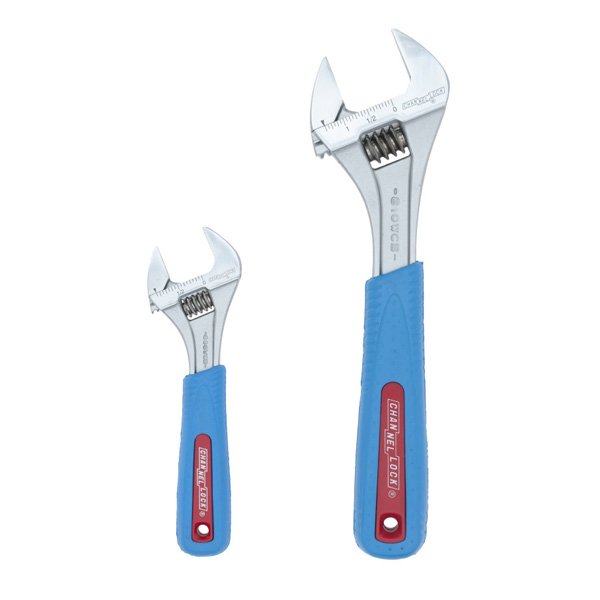 Channellock WS2CB Code BlueÂ® Adjustable Wrench Set, 2 Pce