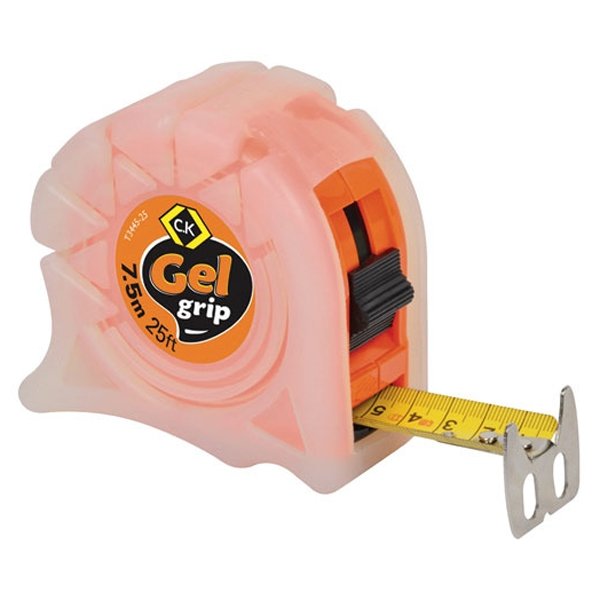 CK Gel-Grip Tape Measure 7.5m/25ft Orange T3445-25