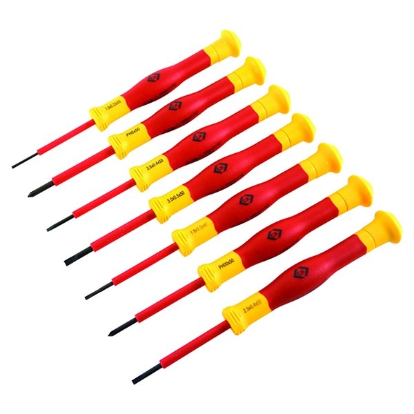 CK VDE Precision Screwdriver Set, 7 Piece