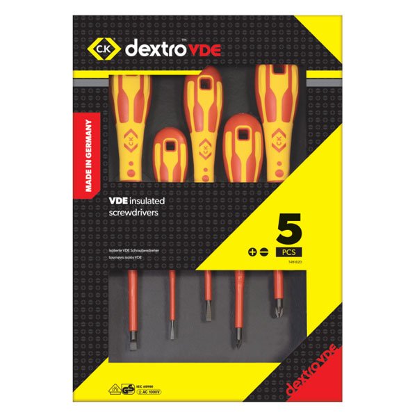 CK DextroVDE Screwdriver Slotted Parallel & PH Set Of 5