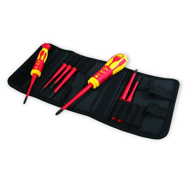 CK 1000V VDE Interchangeable Slim Bladed Screwdriver Set