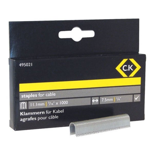 CK Cable Staples - Half Round