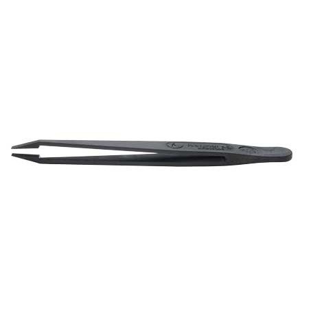 Conductive Plastic Tweezers (Economy) 115mm Fine Flat Tips