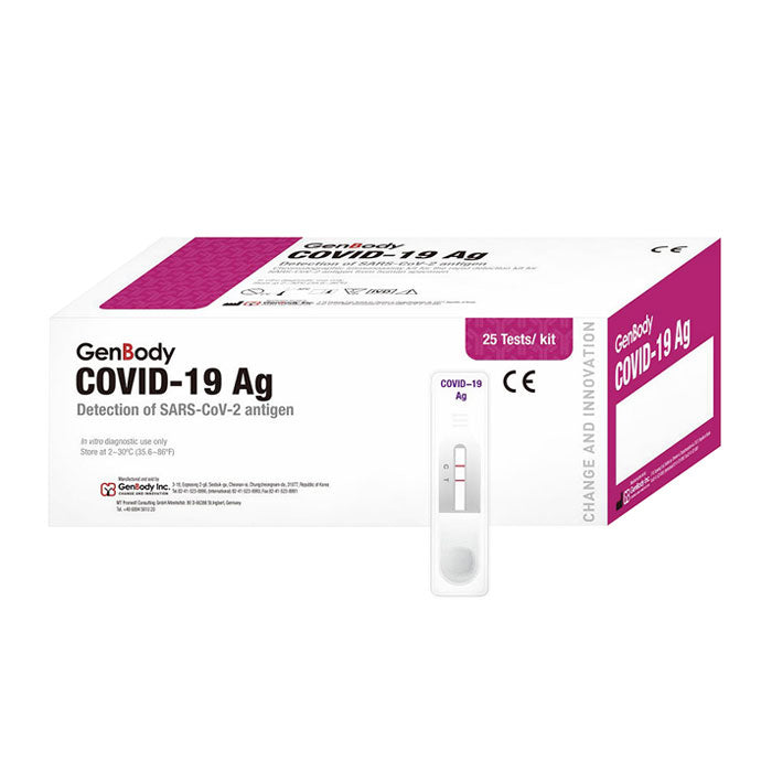 Genbody Covid-19 Ag Rapid Antigen Test, 25 Pack
