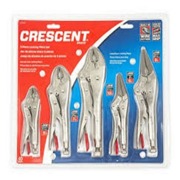 Crescent 5 Piece Locking Pliers Set