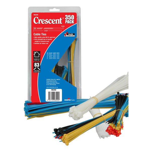 Crescent Assorted Cable Ties Pack of 350