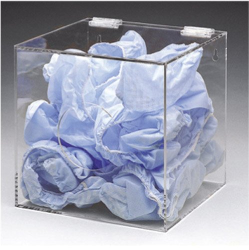 Brady Cube Dispenser, H254 x W254 x 254mm Diameter, Acrylic, Clear