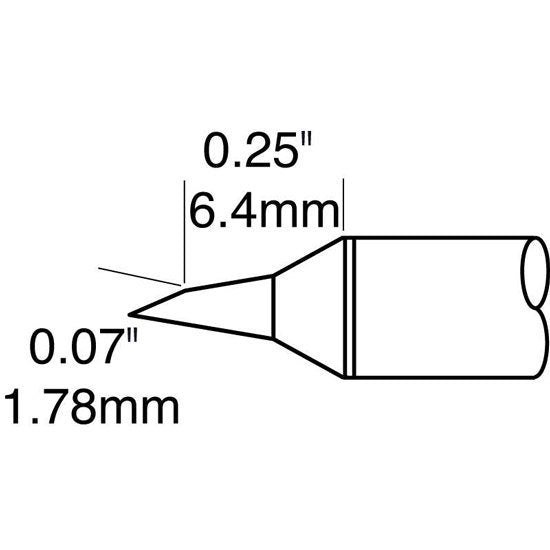 Metcal Cartridge Bevel 1.8MM X 6MM Lg 60Deg