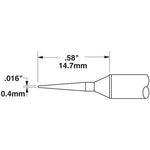 Metcal Cartridge Conical 0.4MM X 15MM Lg