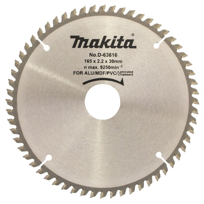 Makita Multi Cut TCT Circular Saw Blade 165mm X 30 X 60T