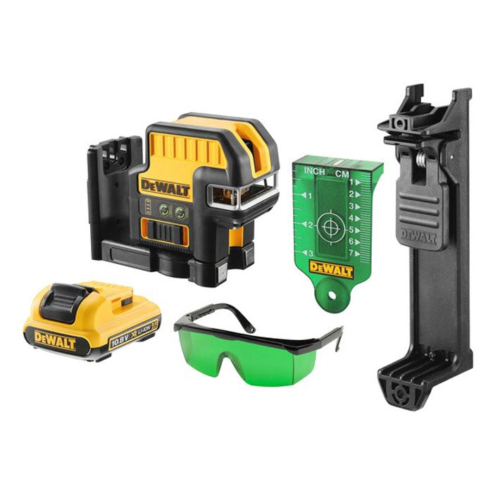 Dewalt 12V 2 Spot Cross Line Green Laser 2Ah