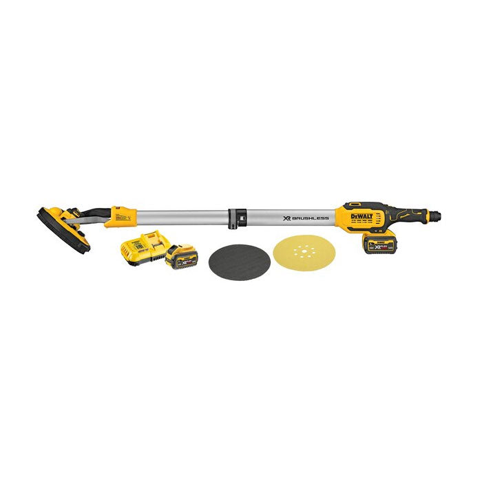 Dewalt 18V XR Brushless 225mm Drywall Sander - 6.0Ah Kit