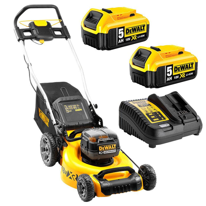 Dewalt 2 X 18V XR Brushless Lawn Mower 5Ah Kit 2 X 18V