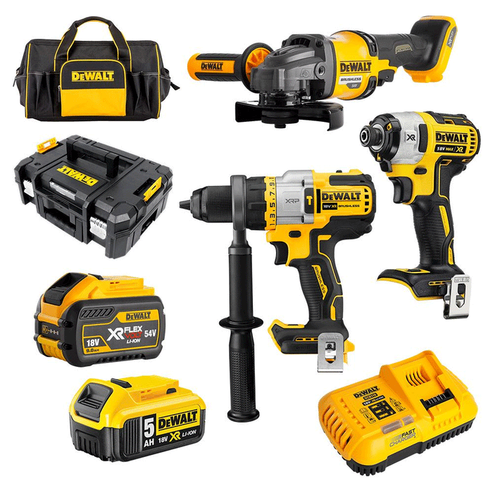 Dewalt 18V/54V XR Li-Ion Brushless 3Pc Combination Kit - 5.0Ah/9.0Ah