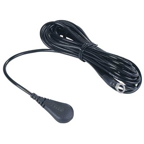 Desco 09818 Floor Ground Cord with 10mm Socket, 3.0m, 1 Megohm Resistor