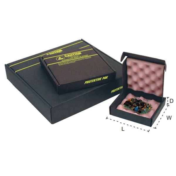 Protektive Pak Circuit Board Shipper, 178 x 127 x 64mm With Foam