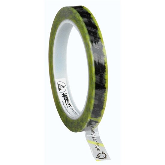 Desco Tape Wescorp Clear Esd Yellow Stripe12MMx65.8Mx76.2MM Core