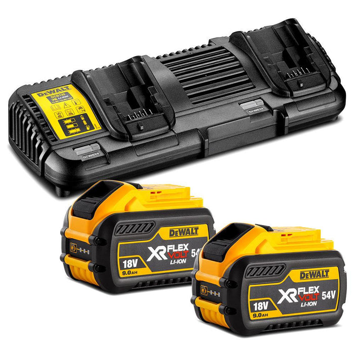 Dewalt XR Flexvolt™ Battery & Charger Starter Pack 9Ah DCB132X2-XE