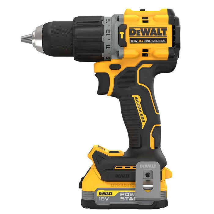 Dewalt 18V Compact Premium Hammer Drill Driver Powerstack Kit DCD805E1T-XE