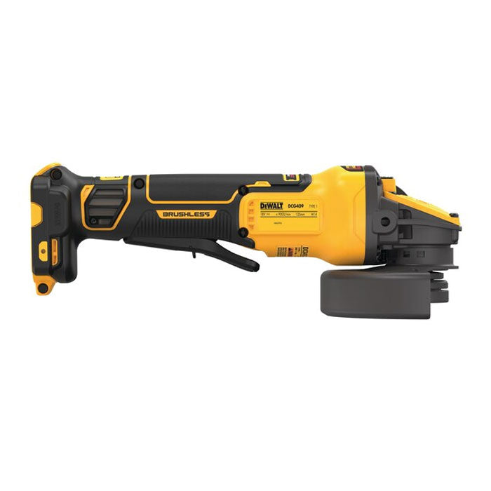 Dewalt 18V XR 125mm Angle Grinder With FLEXVOLT Advantage - Bare Unit DCG416N-XE