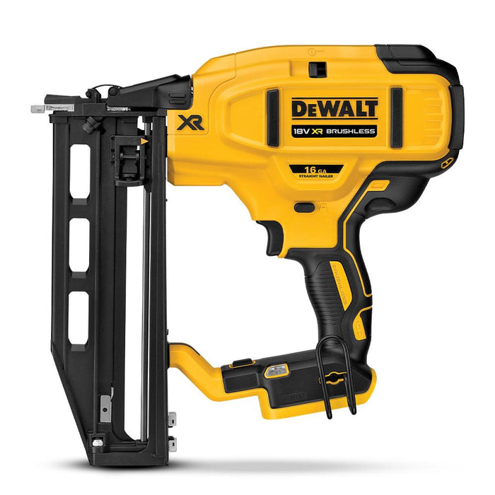Dewalt 18V XR Brushless Straight 16GA Finish Nailer - Tool Only