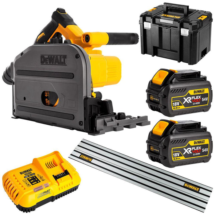 Dewalt 54V XR Flexvolt 165mm Plunge Saw Kit DCS520T2-XE
