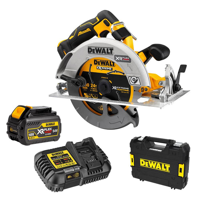 Dewalt 18V XR 184mm Circular Saw With Flexvolt Advantage - 1 X 6.0Ah