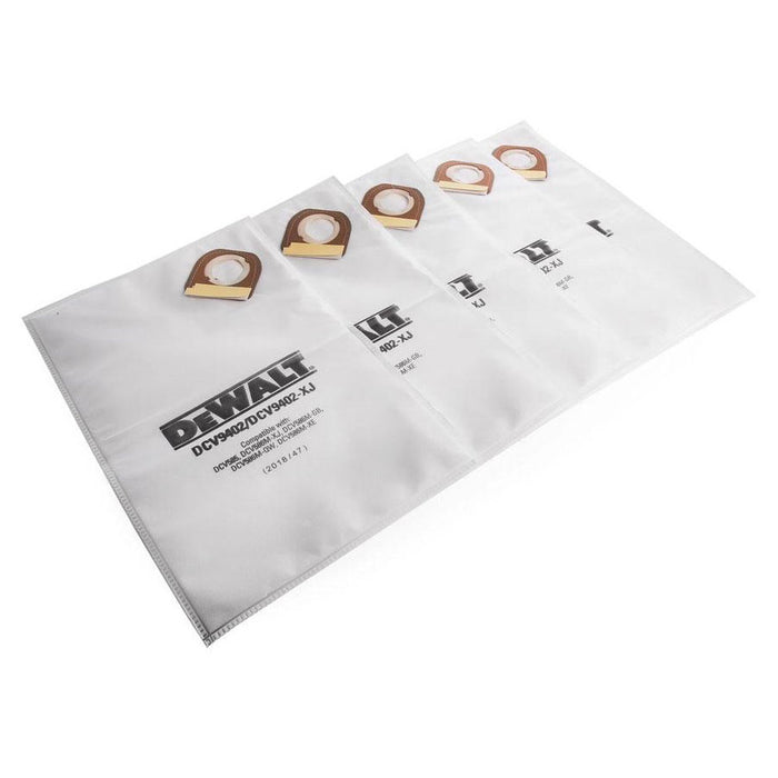 Dewalt Fleece Bags x 5 Replacement for DCV586M