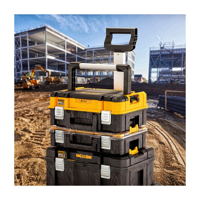 Dewalt TSTAK IP54 Organiser Top Shallow Tool Box - Long Handle DWST83344-1