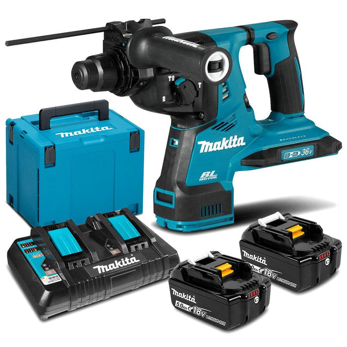Makita 18Vx2 Brushless AWS 28mm SDS Plus Rotary Hammer Kit