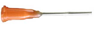 Jensen Dispensing Needle Luer Lock 15AWG x 25.4mm Orange 25pk