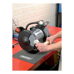 Draper Tools 200mm Heavy Duty Bench Grinder with Worklight (550W)