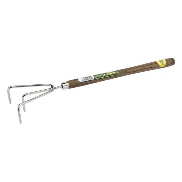 Draper Tools Stainless Steel Hand Cultivator Intermediate Length Ash Handle 