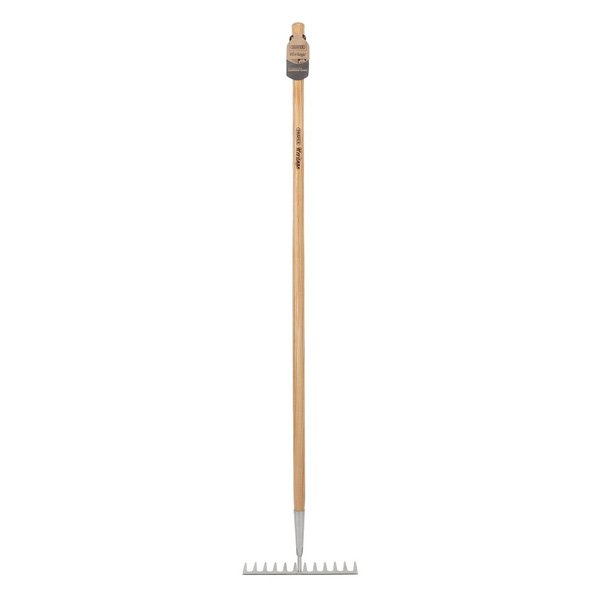 Draper Heritage Stainless Steel Garden Rake with Ash Handle 