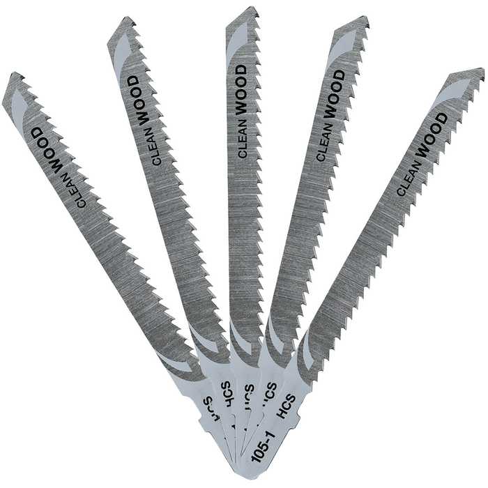 Dewalt Jigsaw Blade 100mm 2.5Tp Wood T101B 5Pc