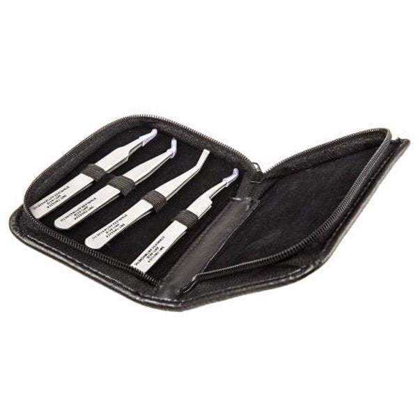 SMT Stainless Steel Anti-magnetic Tweezers, 4 Piece 