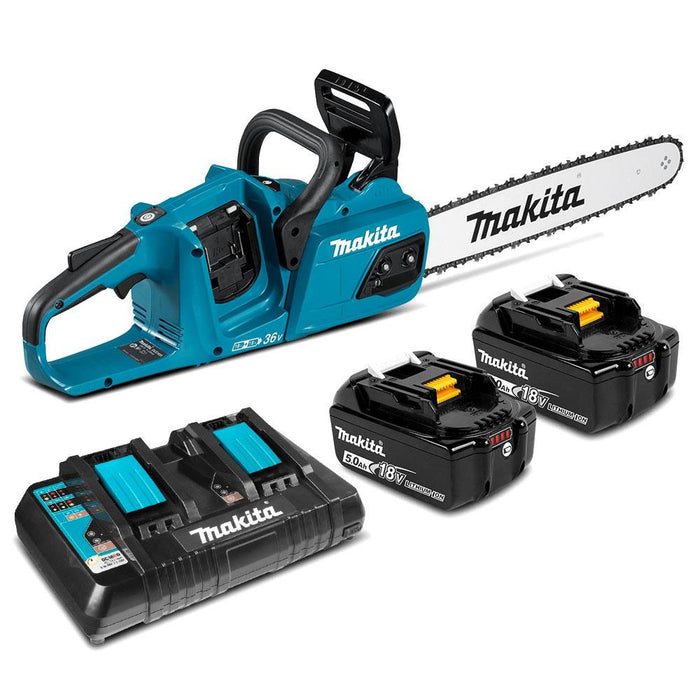 Makita 18Vx2 400mm Brushless Chainsaw 5.0Ah Kit